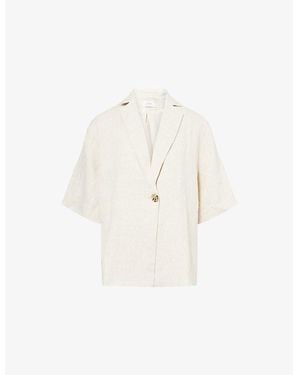 Dissh Nala Relaxed-Fit Linen Shirt - White
