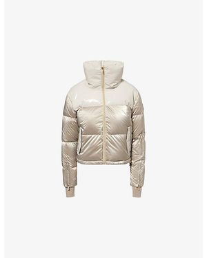 MY Sunday Ski Cropped Bomber Ski Jacket - White
