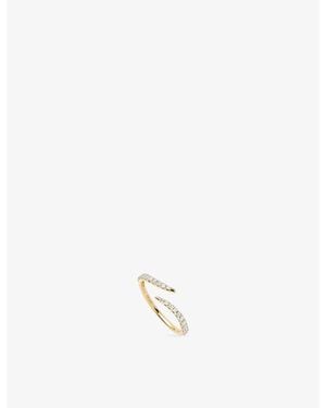 Missoma Fine Open Claw 9Ct And 0.31Ct Diamond Ring - White
