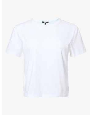 PAIGE Rhodes Cropped Cotton T-Shirt - White