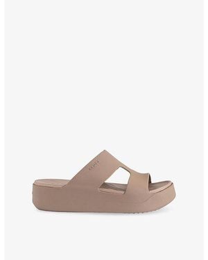 Crocs™ Getaway H-Strap Rubber Flip Flops - Brown
