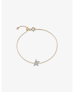 Kismet by Milka Maxi Comet 0.04Ct Baguette-Diamond And 0.08Ct Diamond Chain Bracelet - White