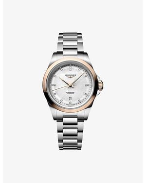 Longines L3.320.5.87.6 Conquest Stainless-Steel And 18Ct Rose Cap 200 30Mm Automatic Watch - Metallic