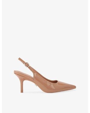 Carvela Kurt Geiger Spirit Faux-Leather Slingbacks - Pink