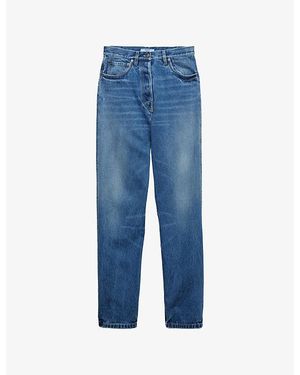 Prada Mid-Rise Straight-Leg Denim Jeans - Blue