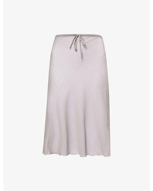 GIMAGUAS Bahia Sheer Woven Midi Skirt - Purple