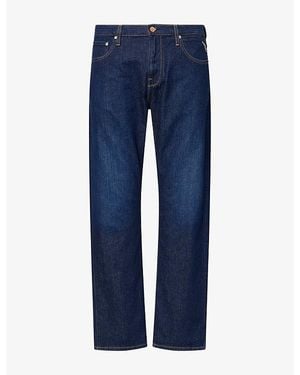 Replay Aideen Straight-Leg Denim Jeans - Blue