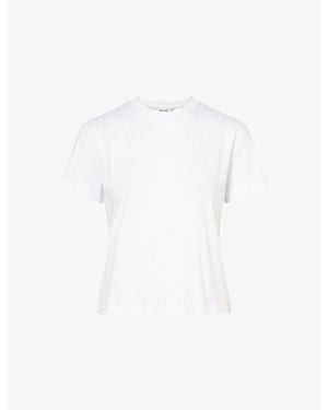 ME+EM Round-Neck Relaxed-Fit Cotton T-Shirt - White