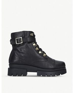 Carvela Kurt Geiger Run Leather Hiking Boots - Black