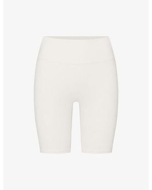 NikeSKIMS Matte High-Waisted 5-Inch Biker Shorts - White