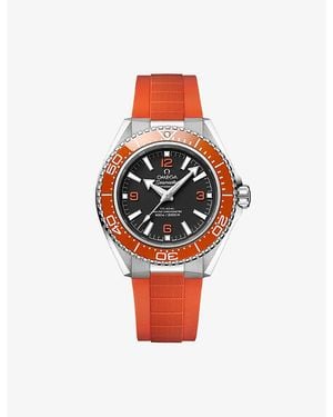 Omega Seamaster Planet Ocean 600M Stainless-Steel Rubber-Strap Watch 42Mm - Red