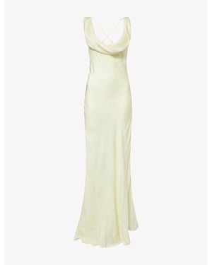 Rat & Boa Navarra Jacquard Woven Maxi Dress - Yellow