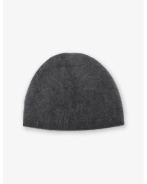 Reiss Ava Brushed-Cashmere Beanie Hat - Black