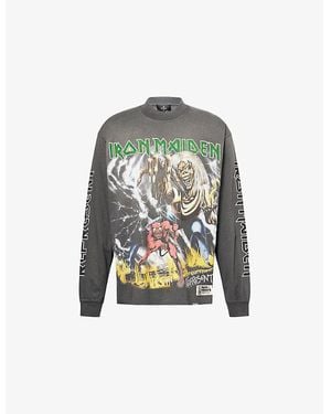 Represent X Iron Maiden Relaxed-Fit Cotton T-Shirt - Green
