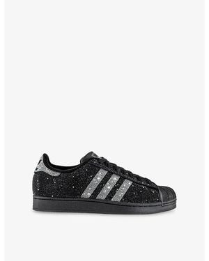 adidas Superstar Ii Crystal-Embellished Trainers - Black
