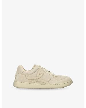 Loewe Jambo Suede Trainers - Natural