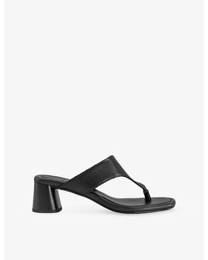 Vagabond Shoemakers Evie Heeled Leather Sandals - Black