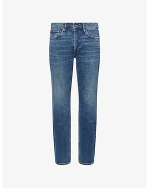 Rag & Bone Fit 2 Authentic Tapered-Leg Stretch-Denim Jeans - Blue