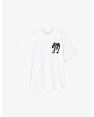 AllSaints Raptour Graphic-Print Cotton T-Shirt - White