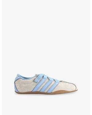 adidas Tokyo Mj X Liberty London Leather And Woven Trainers - Blue