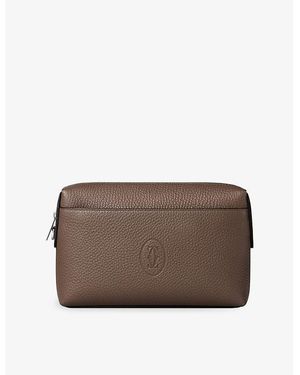 Cartier Must De Leather Pouch - Brown