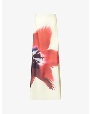 Rat & Boa Antheia Strapless Georgette Maxi Dress - Red