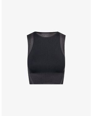 On Shoes Studio Cropped Knitted Top - Black
