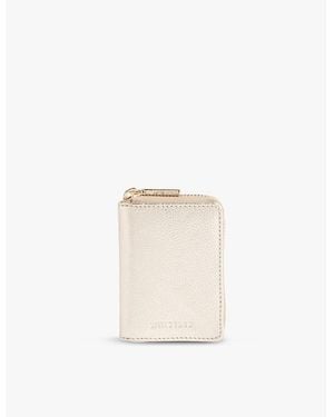 Whistles Koa Branded Leather Purse - Natural