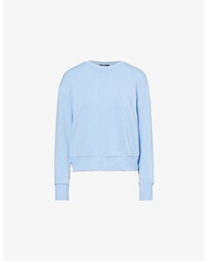 Splits59 Round-Neck Relaxed-Fit Stretch-Woven Sweatshirt - Blue