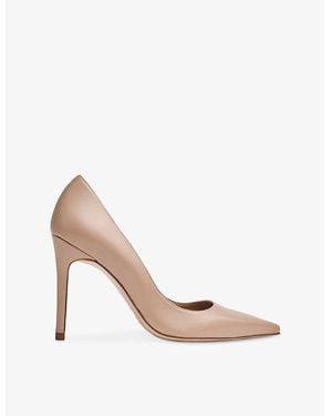 LK Bennett New Fern&Nbsp;Leather Pointed-Toe Courts - Pink