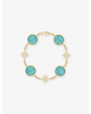 Apm Monaco Nacre Météorites 18Ct-Plated Bracelet - Blue
