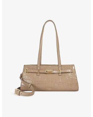 Dune Depend Leather Shoulder Bag - Natural