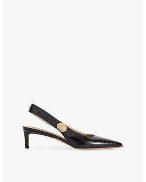 JOSEPH Cleo Patent-Leather Courts - Black
