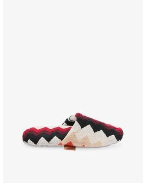 Missoni Best Zigzag-Pattern Cotton-Terry Slippers - Multicolor