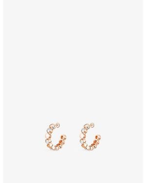 Messika Vibes Mini 18Ct And 3.28Ct Diamond Hoop Earrings - Metallic