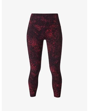 Sweaty Betty Power 7/8 Stretch-Woven Workout Leggings - Purple