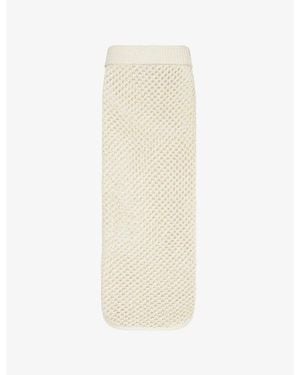 Cheap Monday May Slim-Fit Cotton-Blend Maxi Skirt - White