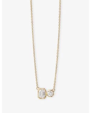 Astley Clarke Mini Toi Et Moi 14Ct And Lab-Grown Diamond Pendant Necklace - White