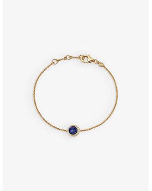 Astley Clarke Luna 18Ct-Plated Vermeil Sterling- And Lapis Chain Bracelet - Metallic