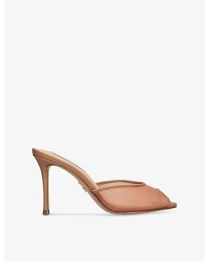 Steve Madden Rollout-M Mesh Heeled Court Shoes - Brown