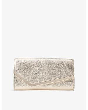 Jimmy Choo Emmie Brilliance Clutch Bag - Natural