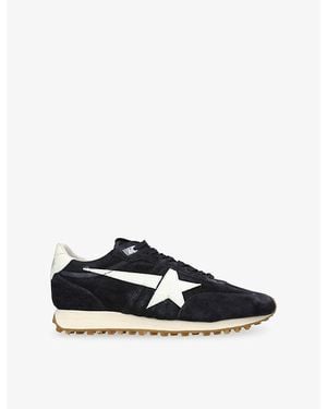 Golden Goose Running Marathon Suede Trainers - Blue
