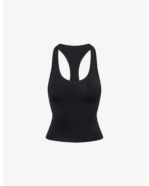 GYMSHARK Bareform Stretch-Jersey Tank Top - Black