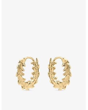 Shaun Leane Serpents Mini 18Ct Hoop Earrings - Metallic