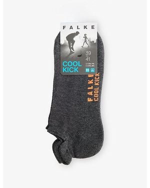 FALKE Cool Kick Knitted Stretch-Woven Socks - Blue