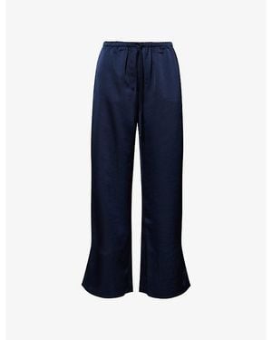 Pretty Lavish Breya Wide-Leg Woven Pants - Blue