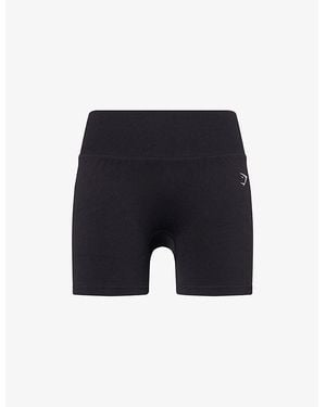 GYMSHARK Lift Varsity Stretch-Woven Shorts - Blue