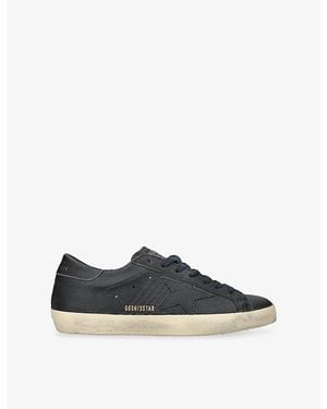 Golden Goose Super Star 50501 Leather Trainers - Blue