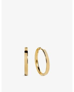 Monica Vinader Essential Small 18Ct Vermeil Hoop Earrings - Metallic