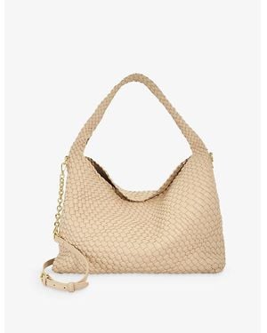 Dune Deliberate Large Woven Shoulder Bag - Natural